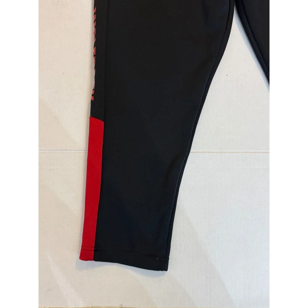 Adidas NC State Wolfpack  Black Red Tuffy Logo Mens Jogger xtra large